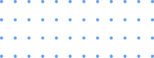 A rectangle made of blue dots
