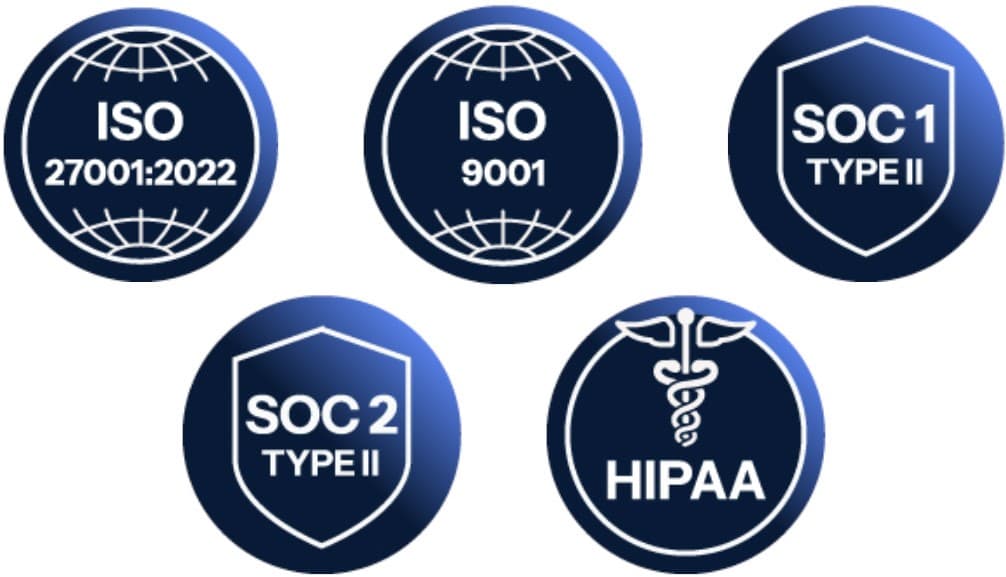 Certifications That Reinforce Our Data Security 
